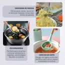 KIT de Utensílios Para Cozinha em Silicone e Bambu 12 Peças